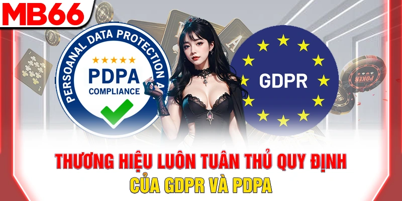 Thương hiệu luôn tuân thủ quy định của GDPR và PDPA